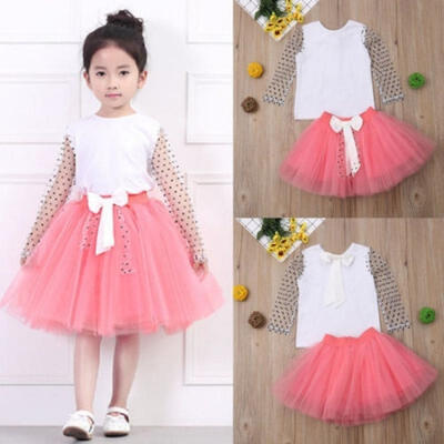 Kids Clothes For Girl Long Sleeve Top Party Wedding Tutu Mini Skirt Outfits Set 2-6Y
Kids Clothes For Girl Long Sleeve Top Party Wedding Tutu Mini Skirt Outfits Set 2-6Y