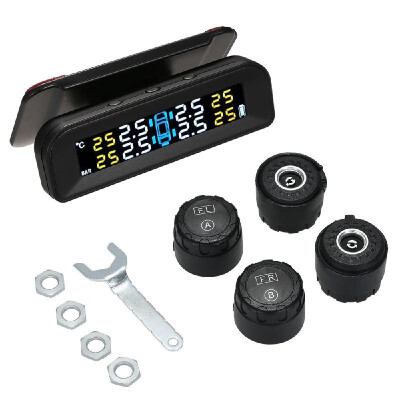 TPMS Tire Pressure Monitoring System Wireless Real-time Solar Energy Clear LCD Display 4 Internal Sensors Alarm Function
TPMS Tire Pressure Monitoring System Wireless Real-time Solar Energy Clear LCD Display 4 Internal Sensors Alarm Function
