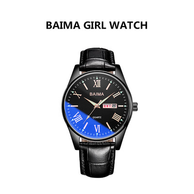 Korean fashion leisure simple belt womens watch waterproof double date student quartz watch woman
Korean fashion leisure simple belt womens watch waterproof double date student quartz watch woman