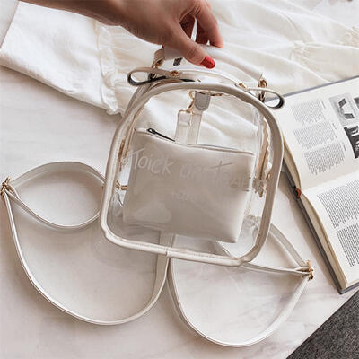 2019 Summer New Fashion Transparent Printed Letter Backpack Student Multi-function Jelly Bag
2019 Summer New Fashion Transparent Printed Letter Backpack Student Multi-function Jelly Bag