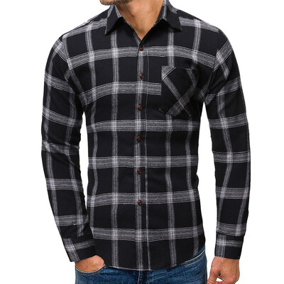 Tailored Fashion Men Casual Plaid Button Long Sleeves Turn-down Collar Shirt Top Blouse
Tailored Fashion Men Casual Plaid Button Long Sleeves Turn-down Collar Shirt Top Blouse
