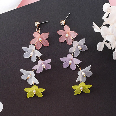 New Korean Colorful Sweety Flower Long Earrings For Women Accessories Simulated Pearl Earings Fashion Jewelry Freeshipping
New Korean Colorful Sweety Flower Long Earrings For Women Accessories Simulated Pearl Earings Fashion Jewelry Freeshipping