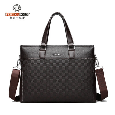 New mens handbag Korean fashion embossed soft leather shoulder diagonal computer briefcase file bag
New mens handbag Korean fashion embossed soft leather shoulder diagonal computer briefcase file bag