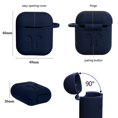 Silicone Case for Apple AirPods Wireless BT Headset Protective Storage Box Cover Pouch
Silicone Case for Apple AirPods Wireless BT Headset Protective Storage Box Cover Pouch