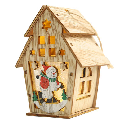 Christmas DIY Ornaments LED Light Wood House Christmas Tree Decorations For Home Hanging Ornaments Holiday Nice Xmas Gift
Christmas DIY Ornaments LED Light Wood House Christmas Tree Decorations For Home Hanging Ornaments Holiday Nice Xmas Gift