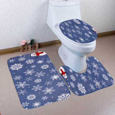 Gobestart 3PCS Christmas Bathroom Non-Slip Pedestal Rug Lid Toilet Cover Bath Mat Set
Gobestart 3PCS Christmas Bathroom Non-Slip Pedestal Rug Lid Toilet Cover Bath Mat Set