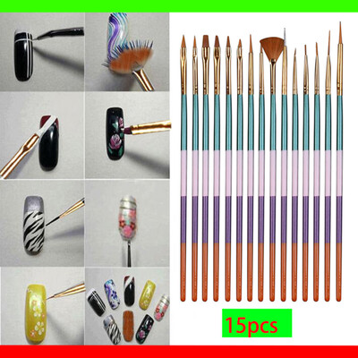 Toponeto 15PCsSet Nail Art Pen Brush Painting Hook Line pen Drawing Liner Manicure Tools
Toponeto 15PCsSet Nail Art Pen Brush Painting Hook Line pen Drawing Liner Manicure Tools
