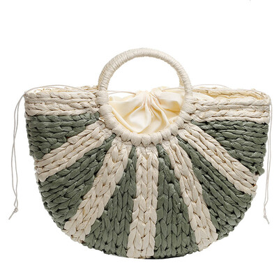Tailored Woman Bag 2019 New Stitching Woven Striped Handbag Fashion Holiday Lady Handbag
Tailored Woman Bag 2019 New Stitching Woven Striped Handbag Fashion Holiday Lady Handbag