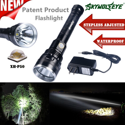 Saidsome SkyWolfEye Pro Outdoor Stepless Adjusted XH-P50 Aluminum Flashlight flashlight lamp
Saidsome SkyWolfEye Pro Outdoor Stepless Adjusted XH-P50 Aluminum Flashlight flashlight lamp
