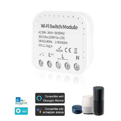 MINI Wifi Smart Light Switch 2 Way Diy Breaker Module eWeLink APP Remote Control Compatible With Alexa Google HomeNest IFTTT
MINI Wifi Smart Light Switch 2 Way Diy Breaker Module eWeLink APP Remote Control Compatible With Alexa Google HomeNest IFTTT
