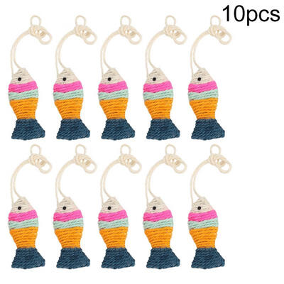 Greensen 10PCsset Cat Interactive Toy Hanging Fish Sisal Rope Pet Scratching Boards Toys
Greensen 10PCsset Cat Interactive Toy Hanging Fish Sisal Rope Pet Scratching Boards Toys