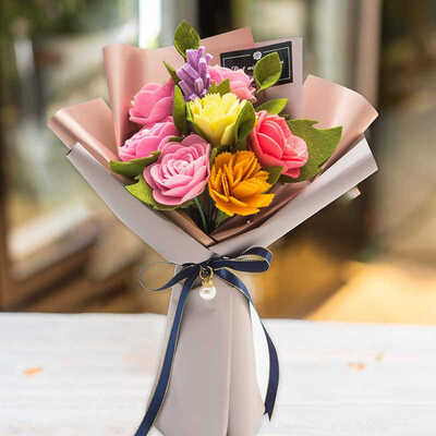 Artificial Non-Woven Fake Flowers Bouquet Set Floral Wedding Bouquet Handicraft Decor Natural Lifelike Beautiful
Artificial Non-Woven Fake Flowers Bouquet Set Floral Wedding Bouquet Handicraft Decor Natural Lifelike Beautiful