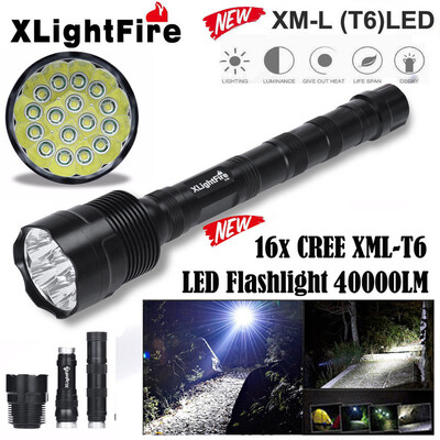 Saidsome XLightFire 16x XML T6 5 Mode 18650 Super Bright LED Flashlight flashlight lamp
Saidsome XLightFire 16x XML T6 5 Mode 18650 Super Bright LED Flashlight flashlight lamp