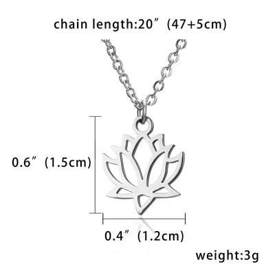 Simple Women Necklace Lotus Flower Pendant Necklace Female Birthday Gift Yoga Jewelry Choker Clavicle Necklace
Simple Women Necklace Lotus Flower Pendant Necklace Female Birthday Gift Yoga Jewelry Choker Clavicle Necklace