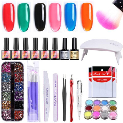 18Pcs Manicure Set 5W Led UV Nail Lamp Nail Gel Polish Rhinestones Dripping Powder Decoration Nail Art Tools
18Pcs Manicure Set 5W Led UV Nail Lamp Nail Gel Polish Rhinestones Dripping Powder Decoration Nail Art Tools