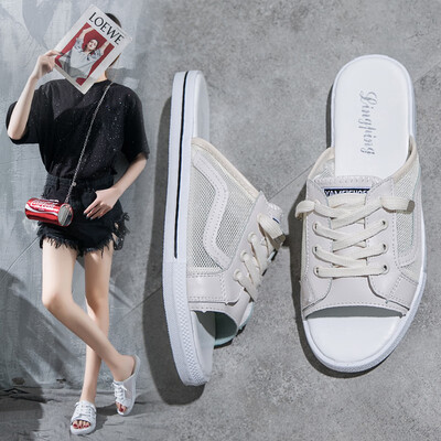 Sandals women wear 2019 summer new fashion casual gauze student lazy half drag fish mouth slippers ins tide
Sandals women wear 2019 summer new fashion casual gauze student lazy half drag fish mouth slippers ins tide