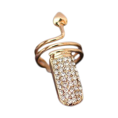 Fashion Exaggerated Personality Flash Drill Peach Hearted Diamond Nail Stainless Steel Ring
Fashion Exaggerated Personality Flash Drill Peach Hearted Diamond Nail Stainless Steel Ring