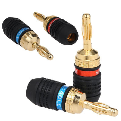 Banana Plug Red & Black Connector Speaker Corrosion-Resistant Banana Connector Left&Right Channels for Audio Video Amplifier
Banana Plug Red & Black Connector Speaker Corrosion-Resistant Banana Connector Left&Right Channels for Audio Video Amplifier
