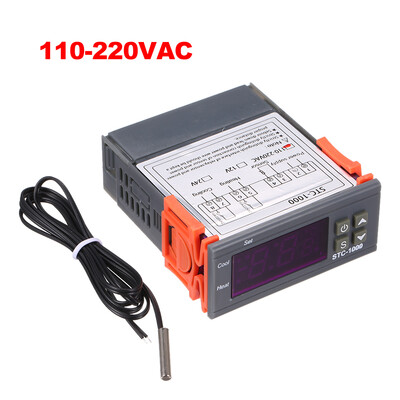 STC-1000 Digital Temperature Controller Heating Cooling Centigrade Thermostat 2 Relays Output with Sensor
STC-1000 Digital Temperature Controller Heating Cooling Centigrade Thermostat 2 Relays Output with Sensor