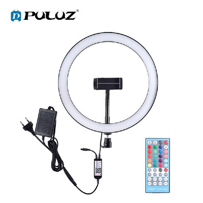 PULUZ LEDs Video Ring Light BT Connection Remote Control Brightness Adjustment Built-in Batterys for Network Broadcast Selfie Faci
PULUZ LEDs Video Ring Light BT Connection Remote Control Brightness Adjustment Built-in Batterys for Network Broadcast Selfie Faci