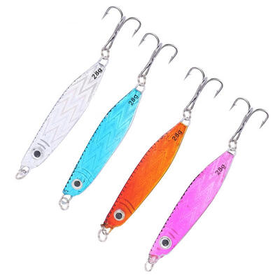 Greensen 4PCS 65cm28g Iron Hard Lures Artificial Fishing Bait with Sharp Hook Fisher Accessory
Greensen 4PCS 65cm28g Iron Hard Lures Artificial Fishing Bait with Sharp Hook Fisher Accessory