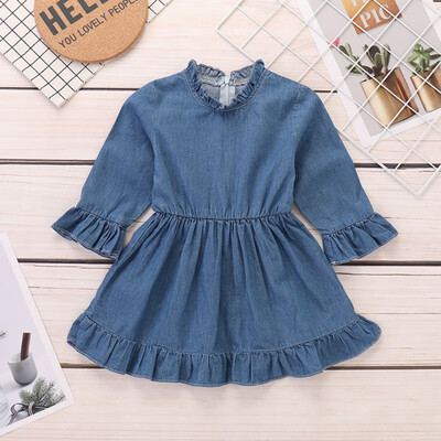 Casual Baby Girls Long Flare Sleeve Denim Dress Kids Toddler Pageant Sundress 0-24M Cuteborn Baby Girl Clothes
Casual Baby Girls Long Flare Sleeve Denim Dress Kids Toddler Pageant Sundress 0-24M Cuteborn Baby Girl Clothes