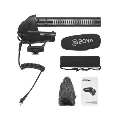 BOYA BY-BM3030 On-camera Condenser Microphone Mic Supercardioid Intergrated Shock Mount 35mm Plug with 2pcs Windscreens Carry Pou
BOYA BY-BM3030 On-camera Condenser Microphone Mic Supercardioid Intergrated Shock Mount 35mm Plug with 2pcs Windscreens Carry Pou