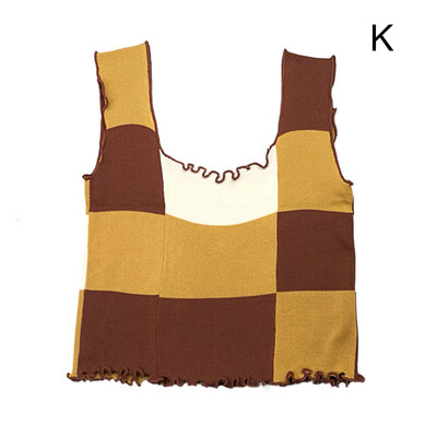 Contrast Color Earmuffs Camisole Fashion Wild Knit Camisole Round Neck Womens Camisole
Contrast Color Earmuffs Camisole Fashion Wild Knit Camisole Round Neck Womens Camisole