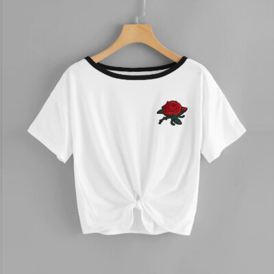 Starmoon Fashion Womens Bandage T-Shirt O-Neck Short Sleeve Embroidery Applique Tops Tee
Starmoon Fashion Womens Bandage T-Shirt O-Neck Short Sleeve Embroidery Applique Tops Tee