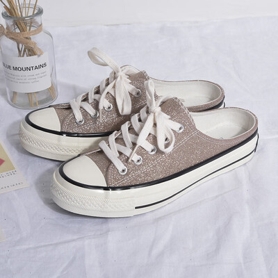 Comet EVENSTAR Glit flash half slippers female canvas shoes a pedal student wild casual shoes
Comet EVENSTAR Glit flash half slippers female canvas shoes a pedal student wild casual shoes