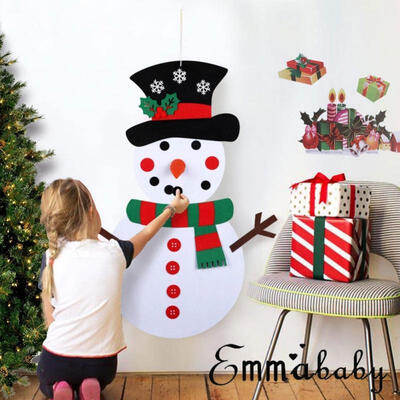DIY Felt Snowman Set with 29pcs Detachable Christmas Ornaments for Kids Xmas Gift Wall Hanging Decoration
DIY Felt Snowman Set with 29pcs Detachable Christmas Ornaments for Kids Xmas Gift Wall Hanging Decoration