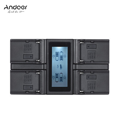 Andoer NP-FZ100 4-Channel LCD Digital Camera Battery Charger for Sony A7III A9 A7RIII A7SIII
Andoer NP-FZ100 4-Channel LCD Digital Camera Battery Charger for Sony A7III A9 A7RIII A7SIII