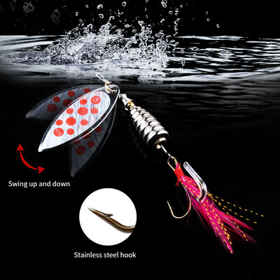 Saidsome 8CM Metal Fishing Lure Sequins Spinner Spoon Baits Feather Fishhook Tackle 13G fishing bait fishing lure
Saidsome 8CM Metal Fishing Lure Sequins Spinner Spoon Baits Feather Fishhook Tackle 13G fishing bait fishing lure