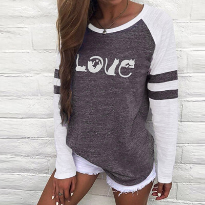 Casual Women Printed Stripe Stitching Round Neck Long Sleeve T-shirt Plus Size Blouses Tops
Casual Women Printed Stripe Stitching Round Neck Long Sleeve T-shirt Plus Size Blouses Tops