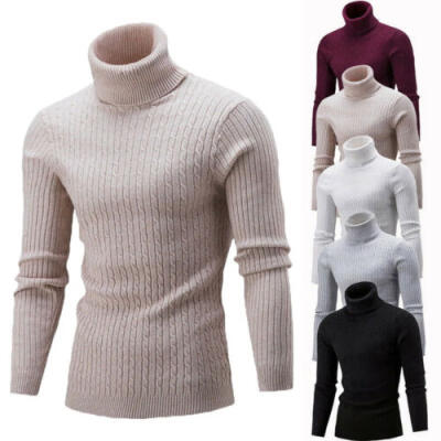 US STOCK Mens Turtleneck Sweater Pullover Tops Long Sleeve Slim Knitted Sweater
US STOCK Mens Turtleneck Sweater Pullover Tops Long Sleeve Slim Knitted Sweater