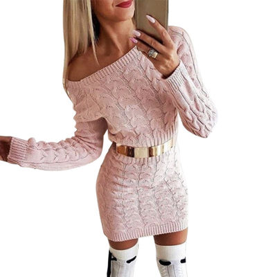 Women Autumn Stylish Concise Solid Color All-match Slim Fit Long Sleeve Sweater Dress
Women Autumn Stylish Concise Solid Color All-match Slim Fit Long Sleeve Sweater Dress