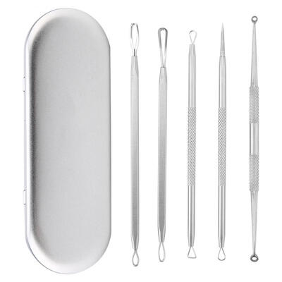 Greensen 5pcsset Stainless Steel Blackhead Pimple Remover Removal Double Head Needle Kit Tool With Box
Greensen 5pcsset Stainless Steel Blackhead Pimple Remover Removal Double Head Needle Kit Tool With Box