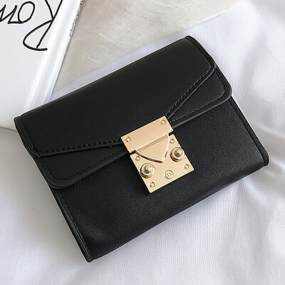 Hong Kong fashion small wallet female short personality retro folding wallet multi-card buckle change card bag
Hong Kong fashion small wallet female short personality retro folding wallet multi-card buckle change card bag