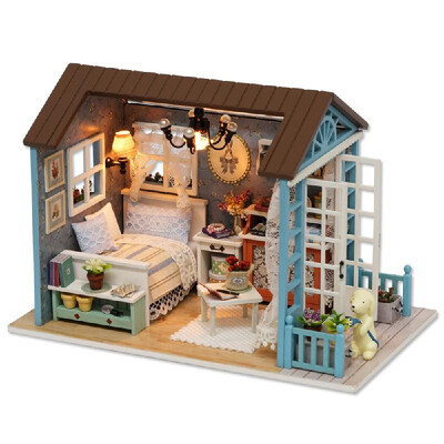 DIY Miniature Dollhouse Kit Realistic Mini 3D Wooden House Room Craft with Furniture LED Lights Christmas Birthday Gift
DIY Miniature Dollhouse Kit Realistic Mini 3D Wooden House Room Craft with Furniture LED Lights Christmas Birthday Gift