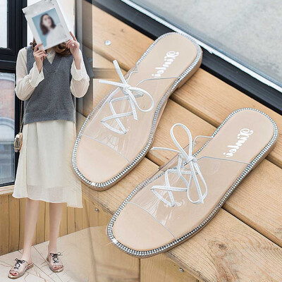 Rose Fashion Ladies Flat Transparent Strap Slippers Casual Shoes Open Toe Beach Shoes
Rose Fashion Ladies Flat Transparent Strap Slippers Casual Shoes Open Toe Beach Shoes