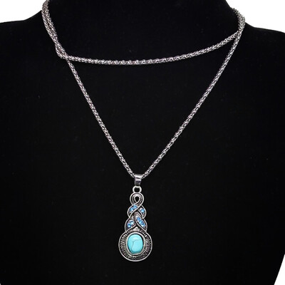 Ladies Fashion Charm Bohemian Turquoise Beads Collar Bib Necklace Pendant Summer Beach Party Fine Jewelry Accessories
Ladies Fashion Charm Bohemian Turquoise Beads Collar Bib Necklace Pendant Summer Beach Party Fine Jewelry Accessories