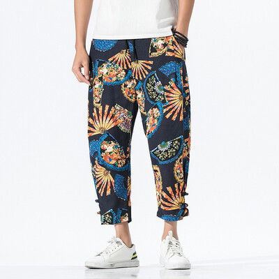 Gobestart Mens Casual Vintage Loose Cotton Linen Printing Patchwork Ankle-Length Pant
Gobestart Mens Casual Vintage Loose Cotton Linen Printing Patchwork Ankle-Length Pant