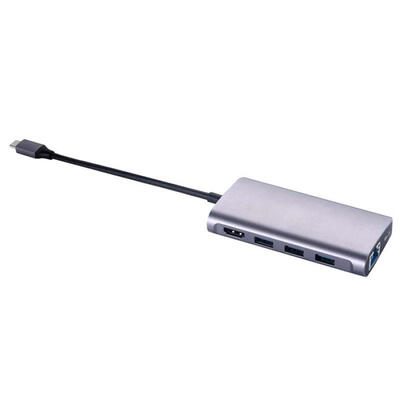 Type C Hub 8-in-1 USB-C Adapter With 3 USB 30 HDMI Gigabit Network LAN Port SDTF Reader For Type-C Laptops Devices
Type C Hub 8-in-1 USB-C Adapter With 3 USB 30 HDMI Gigabit Network LAN Port SDTF Reader For Type-C Laptops Devices