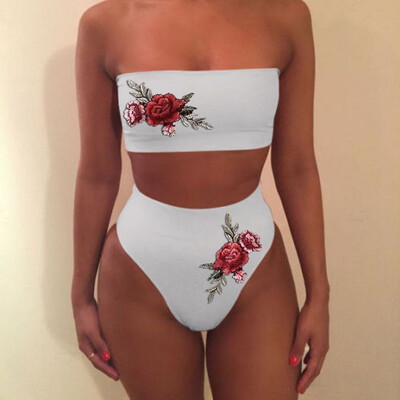 Roseonmyhand Women Fashion Sexy Swimwear Embroidered Rose High Waist Bikini Set Bathing Suit
Roseonmyhand Women Fashion Sexy Swimwear Embroidered Rose High Waist Bikini Set Bathing Suit