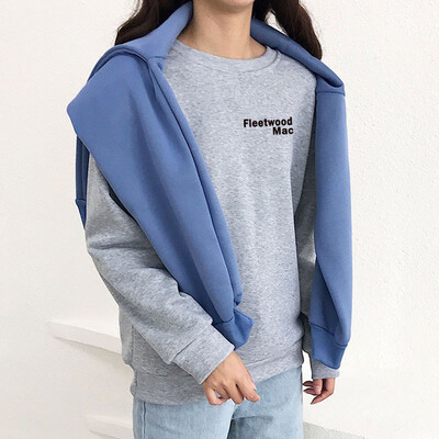 Women Simple Autumn Warm Sweatshirt Long Sleeve Plus Velvet Cute Letter Print Casual Loose Round Collar Sweatshirt
Women Simple Autumn Warm Sweatshirt Long Sleeve Plus Velvet Cute Letter Print Casual Loose Round Collar Sweatshirt