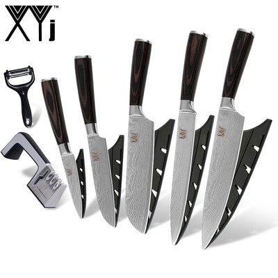 Stainless Steel Kitchen Knife XYJ Kitchen Accessores Knife Sharpener Peeler Beauty Pattern Blade 5 Piece Knife
Stainless Steel Kitchen Knife XYJ Kitchen Accessores Knife Sharpener Peeler Beauty Pattern Blade 5 Piece Knife