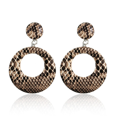 New Fashion Big Round Geometric Drop Earrings for Women Punk Vintage Statement Earrings Snake Skin Party Jewelry Gift
New Fashion Big Round Geometric Drop Earrings for Women Punk Vintage Statement Earrings Snake Skin Party Jewelry Gift