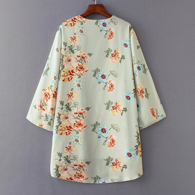Casual Women Chiffon Kimono Floral Print 34 Sleeve Vintage Open Cape Cover Up Coat Beach Cardigan
Casual Women Chiffon Kimono Floral Print 34 Sleeve Vintage Open Cape Cover Up Coat Beach Cardigan