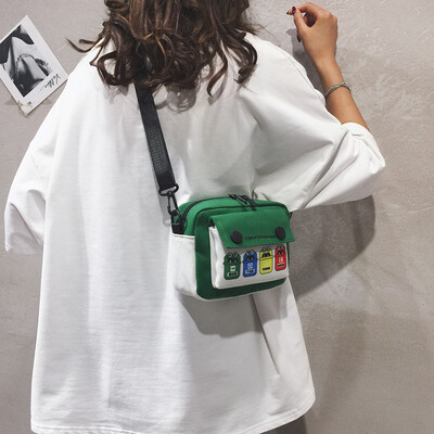 Canvas small bag female 2019 new simple wild print mini square bag Japanese&Korean Harajuku shoulder Messenger bag
Canvas small bag female 2019 new simple wild print mini square bag Japanese&Korean Harajuku shoulder Messenger bag