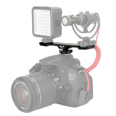 Ulanzi PT-2 Double Hot Shoe Mount Extension Bar Dual Bracket for DV DSLR Camera Smartphone Mic LED Light
Ulanzi PT-2 Double Hot Shoe Mount Extension Bar Dual Bracket for DV DSLR Camera Smartphone Mic LED Light